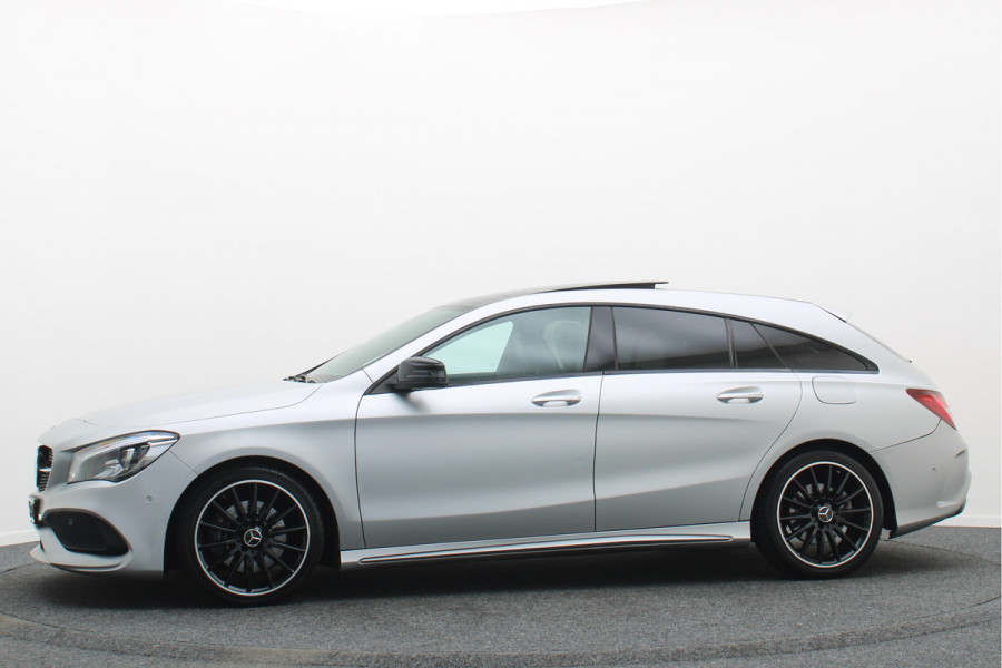 Mercedes-Benz CLA-Klasse Shooting Brake 250 Prestige AMG Panoramadak, Camera, LED, Navigatie, Trekhaak, PDC, 18"