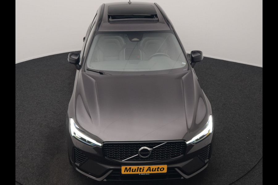 Volvo XC60 T6 AWD R-Design Long Range PHEV 398pk Dealer O.H | Trekhaak Af Fabriek | Panodak | Adaptive Cruise | Harman / Kardon | Camera | Lederen Sportstoelen Memory & Verwarmd | Keyless | Google Assist | Pilot Assist | Navigatie | Virtual | DAB | 21"L.M | Plug In Hybrid |