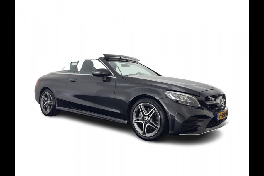 Mercedes-Benz C-Klasse Cabrio 200 AMG Line (INCL-BTW) Aut. *LEATHER-MICROFIBRE | FULL-LED | HEATED-SPORTSEATS | KEYLESS | AIRSCARF | NAVI-FULLMAP | DAB | CAMERA | AMBIENTLIGHT | AIRCAP | ECC | PDC | CRUISE | DRAFT-STOP | 18''ALU