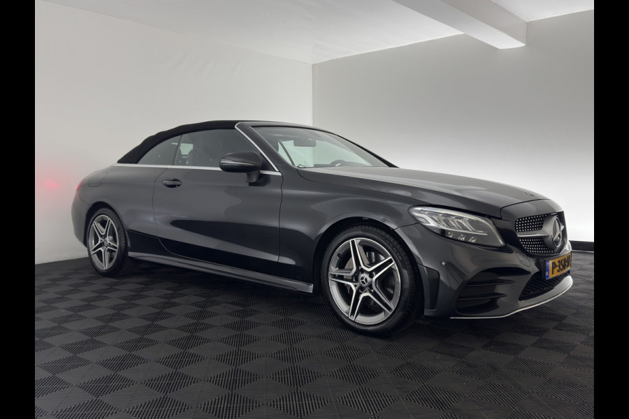 Mercedes-Benz C-Klasse Cabrio 200 AMG Line (INCL-BTW) Aut. *LEATHER-MICROFIBRE | FULL-LED | HEATED-SPORTSEATS | KEYLESS | AIRSCARF | NAVI-FULLMAP | DAB | CAMERA | AMBIENTLIGHT | AIRCAP | ECC | PDC | CRUISE | DRAFT-STOP | 18''ALU