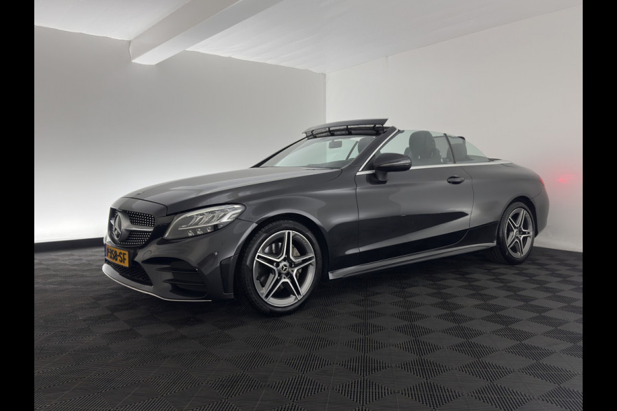Mercedes-Benz C-Klasse Cabrio 200 AMG Line (INCL-BTW) Aut. *LEATHER-MICROFIBRE | FULL-LED | HEATED-SPORTSEATS | KEYLESS | AIRSCARF | NAVI-FULLMAP | DAB | CAMERA | AMBIENTLIGHT | AIRCAP | ECC | PDC | CRUISE | DRAFT-STOP | 18''ALU