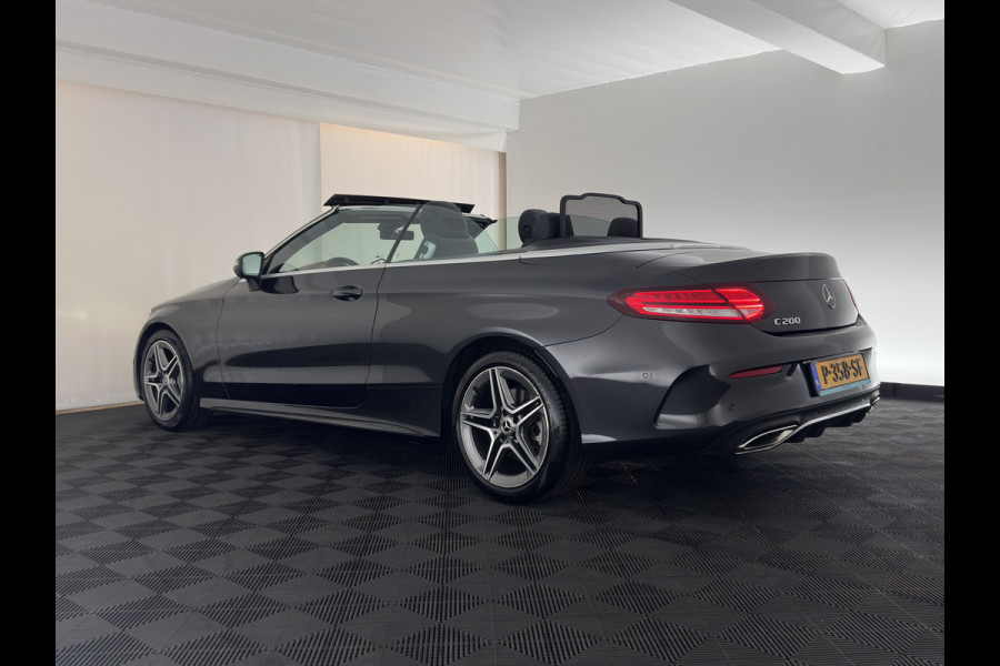 Mercedes-Benz C-Klasse Cabrio 200 AMG Line (INCL-BTW) Aut. *LEATHER-MICROFIBRE | FULL-LED | HEATED-SPORTSEATS | KEYLESS | AIRSCARF | NAVI-FULLMAP | DAB | CAMERA | AMBIENTLIGHT | AIRCAP | ECC | PDC | CRUISE | DRAFT-STOP | 18''ALU