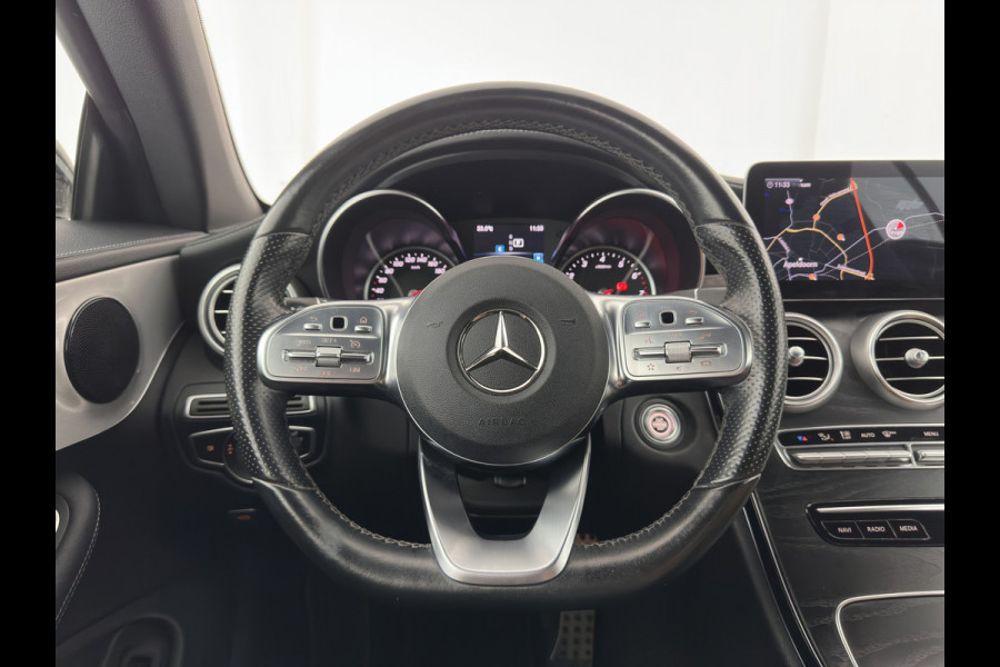 Mercedes-Benz C-Klasse Cabrio 200 AMG Line (INCL-BTW) Aut. *LEATHER-MICROFIBRE | FULL-LED | HEATED-SPORTSEATS | KEYLESS | AIRSCARF | NAVI-FULLMAP | DAB | CAMERA | AMBIENTLIGHT | AIRCAP | ECC | PDC | CRUISE | DRAFT-STOP | 18''ALU