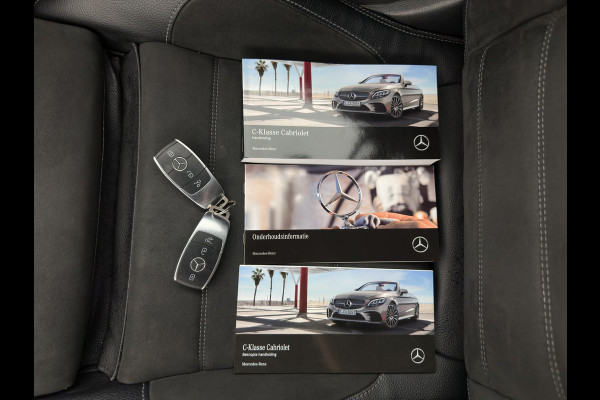 Mercedes-Benz C-Klasse Cabrio 200 AMG Line (INCL-BTW) Aut. *LEATHER-MICROFIBRE | FULL-LED | HEATED-SPORTSEATS | KEYLESS | AIRSCARF | NAVI-FULLMAP | DAB | CAMERA | AMBIENTLIGHT | AIRCAP | ECC | PDC | CRUISE | DRAFT-STOP | 18''ALU