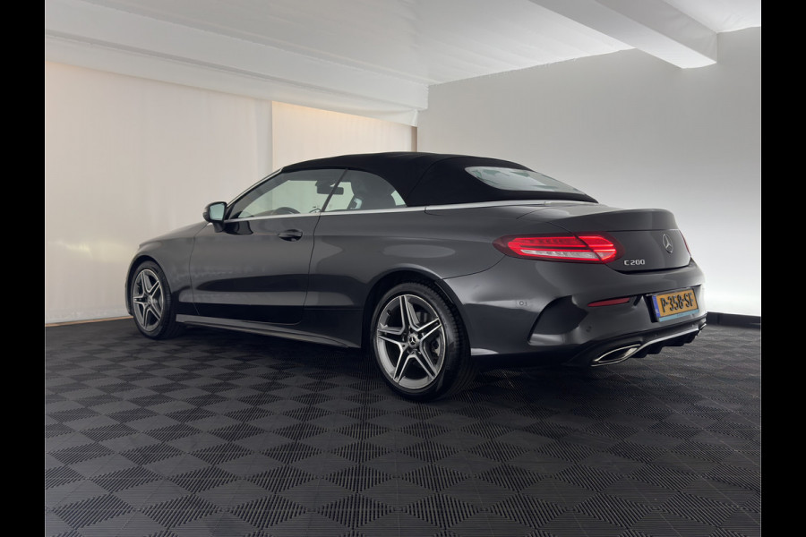 Mercedes-Benz C-Klasse Cabrio 200 AMG Line (INCL-BTW) Aut. *LEATHER-MICROFIBRE | FULL-LED | HEATED-SPORTSEATS | KEYLESS | AIRSCARF | NAVI-FULLMAP | DAB | CAMERA | AMBIENTLIGHT | AIRCAP | ECC | PDC | CRUISE | DRAFT-STOP | 18''ALU