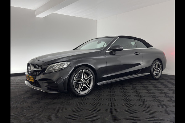 Mercedes-Benz C-Klasse Cabrio 200 AMG Line (INCL-BTW) Aut. *LEATHER-MICROFIBRE | FULL-LED | HEATED-SPORTSEATS | KEYLESS | AIRSCARF | NAVI-FULLMAP | DAB | CAMERA | AMBIENTLIGHT | AIRCAP | ECC | PDC | CRUISE | DRAFT-STOP | 18''ALU