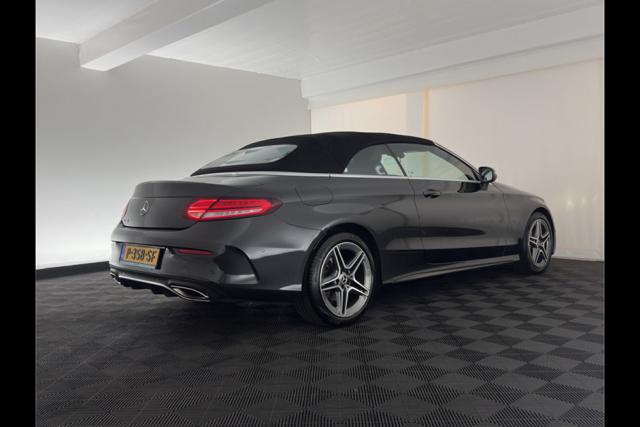 Mercedes-Benz C-Klasse Cabrio 200 AMG Line (INCL-BTW) Aut. *LEATHER-MICROFIBRE | FULL-LED | HEATED-SPORTSEATS | KEYLESS | AIRSCARF | NAVI-FULLMAP | DAB | CAMERA | AMBIENTLIGHT | AIRCAP | ECC | PDC | CRUISE | DRAFT-STOP | 18''ALU
