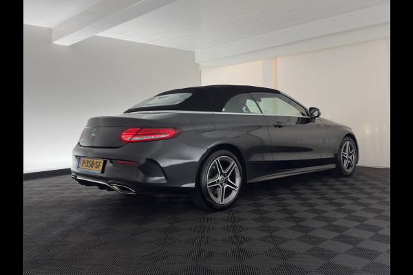 Mercedes-Benz C-Klasse Cabrio 200 AMG Line (INCL-BTW) Aut. *LEATHER-MICROFIBRE | FULL-LED | HEATED-SPORTSEATS | KEYLESS | AIRSCARF | NAVI-FULLMAP | DAB | CAMERA | AMBIENTLIGHT | AIRCAP | ECC | PDC | CRUISE | DRAFT-STOP | 18''ALU