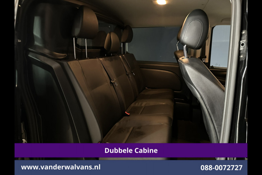 Mercedes-Benz Vito 116 CDI 164pk L2H1 Dubbele Cabine Euro6 Airco | 5-Zits | Navigatie | Camera | Cruisecontrol LM velgen, Trekhaak, Sidebars, Leder, Parkeersensoren, Dakdragers