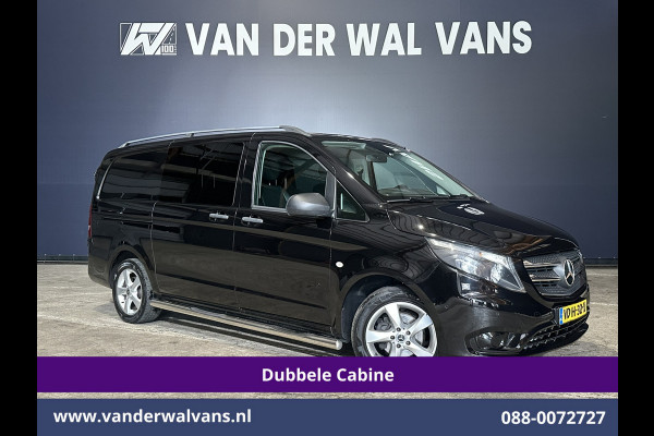 Mercedes-Benz Vito 116 CDI 164pk L2H1 Dubbele Cabine Euro6 Airco | 5-Zits | Navigatie | Camera | Cruisecontrol LM velgen, Trekhaak, Sidebars, Leder, Parkeersensoren, Dakdragers