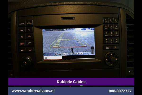 Mercedes-Benz Vito 116 CDI 164pk L2H1 Dubbele Cabine Euro6 Airco | 5-Zits | Navigatie | Camera | Cruisecontrol LM velgen, Trekhaak, Sidebars, Leder, Parkeersensoren, Dakdragers