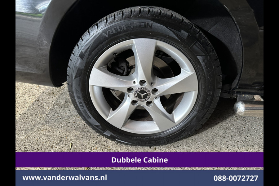 Mercedes-Benz Vito 116 CDI 164pk L2H1 Dubbele Cabine Euro6 Airco | 5-Zits | Navigatie | Camera | Cruisecontrol LM velgen, Trekhaak, Sidebars, Leder, Parkeersensoren, Dakdragers