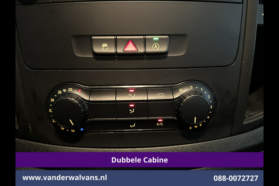 Mercedes-Benz Vito 116 CDI 164pk L2H1 Dubbele Cabine Euro6 Airco | 5-Zits | Navigatie | Camera | Cruisecontrol LM velgen, Trekhaak, Sidebars, Leder, Parkeersensoren, Dakdragers