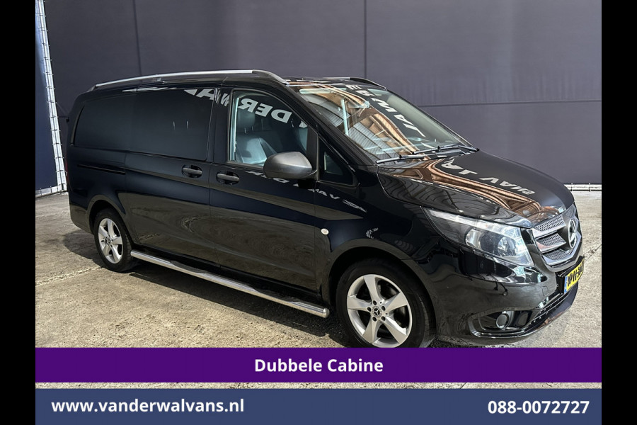 Mercedes-Benz Vito 116 CDI 164pk L2H1 Dubbele Cabine Euro6 Airco | 5-Zits | Navigatie | Camera | Cruisecontrol LM velgen, Trekhaak, Sidebars, Leder, Parkeersensoren, Dakdragers