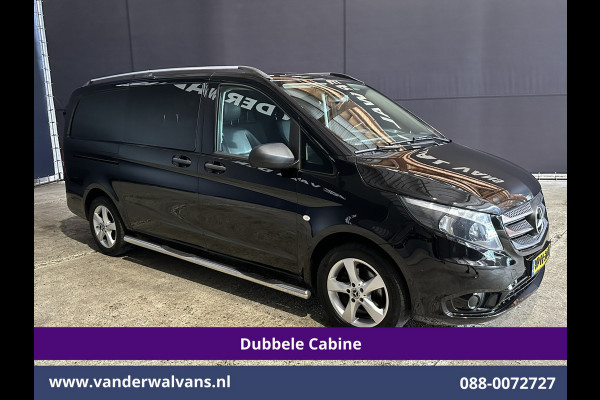 Mercedes-Benz Vito 116 CDI 164pk L2H1 Dubbele Cabine Euro6 Airco | 5-Zits | Navigatie | Camera | Cruisecontrol LM velgen, Trekhaak, Sidebars, Leder, Parkeersensoren, Dakdragers