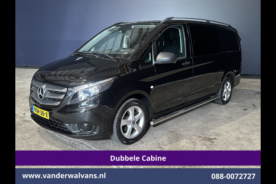 Mercedes-Benz Vito 116 CDI 164pk L2H1 Dubbele Cabine Euro6 Airco | 5-Zits | Navigatie | Camera | Cruisecontrol LM velgen, Trekhaak, Sidebars, Leder, Parkeersensoren, Dakdragers