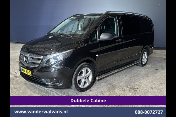 Mercedes-Benz Vito 116 CDI 164pk L2H1 Dubbele Cabine Euro6 Airco | 5-Zits | Navigatie | Camera | Cruisecontrol LM velgen, Trekhaak, Sidebars, Leder, Parkeersensoren, Dakdragers