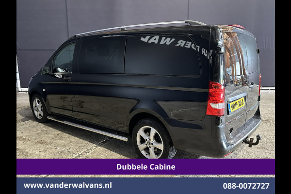 Mercedes-Benz Vito 116 CDI 164pk L2H1 Dubbele Cabine Euro6 Airco | 5-Zits | Navigatie | Camera | Cruisecontrol LM velgen, Trekhaak, Sidebars, Leder, Parkeersensoren, Dakdragers