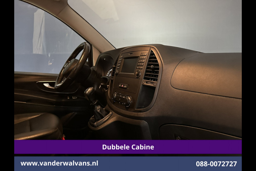 Mercedes-Benz Vito 116 CDI 164pk L2H1 Dubbele Cabine Euro6 Airco | 5-Zits | Navigatie | Camera | Cruisecontrol LM velgen, Trekhaak, Sidebars, Leder, Parkeersensoren, Dakdragers