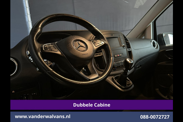 Mercedes-Benz Vito 116 CDI 164pk L2H1 Dubbele Cabine Euro6 Airco | 5-Zits | Navigatie | Camera | Cruisecontrol LM velgen, Trekhaak, Sidebars, Leder, Parkeersensoren, Dakdragers