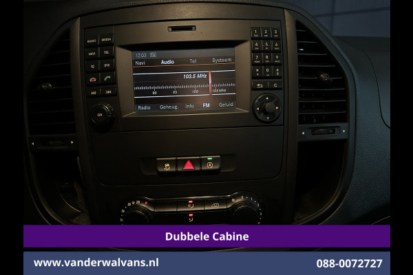 Mercedes-Benz Vito 116 CDI 164pk L2H1 Dubbele Cabine Euro6 Airco | 5-Zits | Navigatie | Camera | Cruisecontrol LM velgen, Trekhaak, Sidebars, Leder, Parkeersensoren, Dakdragers