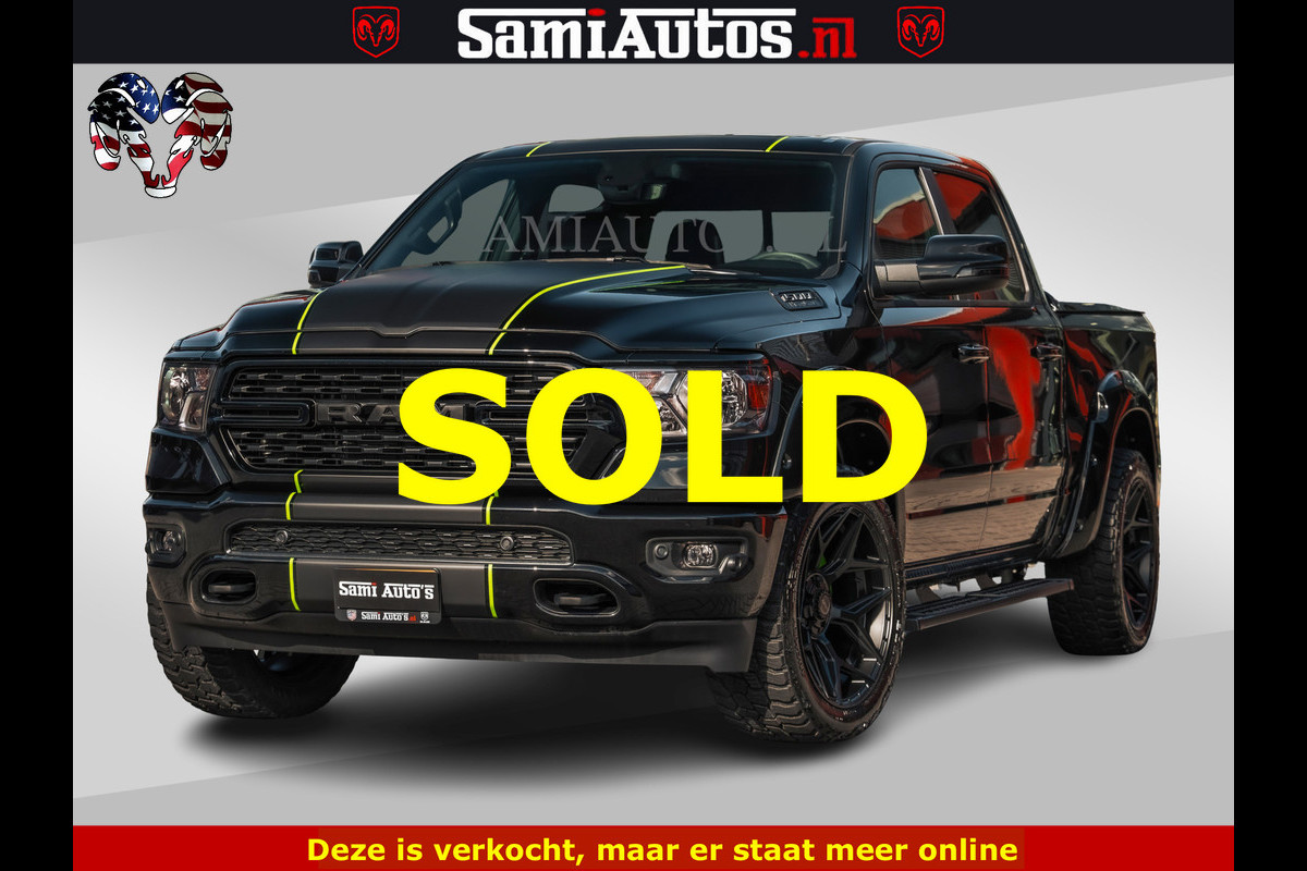Dodge Ram SPORT | 5.7 V8 4x4 HEMI | PANORAMA DAK | GROOTSCHERM 12 INCH | LPG | Diamond Black Pearl | CREW CAB | DUBBELE CABINE | 5 PERSOONS | DC | VOORRAAD NR 2554 - 6048