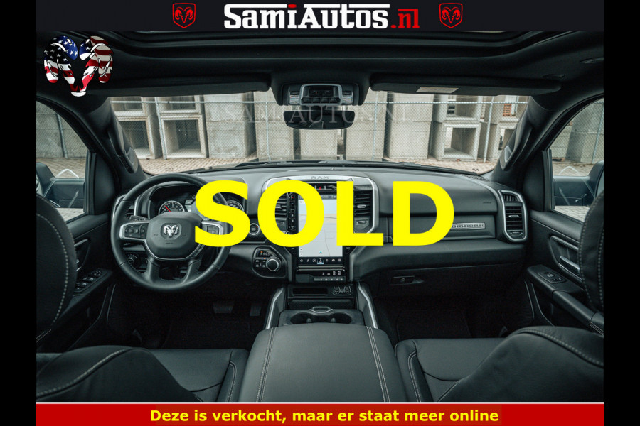 Dodge Ram SPORT | 5.7 V8 4x4 HEMI | PANORAMA DAK | GROOTSCHERM 12 INCH | LPG | Diamond Black Pearl | CREW CAB | DUBBELE CABINE | 5 PERSOONS | DC | VOORRAAD NR 2554 - 6048 | De specialist in Amerikaanse pick‑ups in Nederland en Europa.