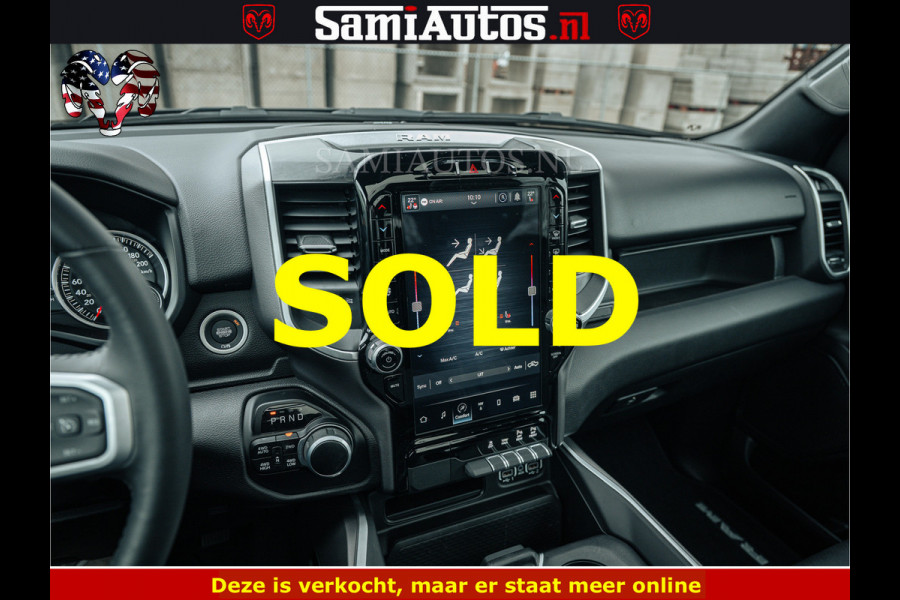Dodge Ram SPORT | 5.7 V8 4x4 HEMI | PANORAMA DAK | GROOTSCHERM 12 INCH | LPG | Diamond Black Pearl | CREW CAB | DUBBELE CABINE | 5 PERSOONS | DC | VOORRAAD NR 2554 - 6048 | De specialist in Amerikaanse pick‑ups in Nederland en Europa.