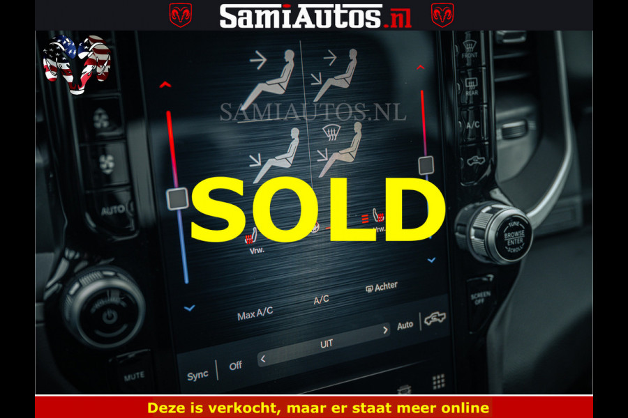 Dodge Ram SPORT | 5.7 V8 4x4 HEMI | PANORAMA DAK | GROOTSCHERM 12 INCH | LPG | Diamond Black Pearl | CREW CAB | DUBBELE CABINE | 5 PERSOONS | DC | VOORRAAD NR 2554 - 6048 | De specialist in Amerikaanse pick‑ups in Nederland en Europa.