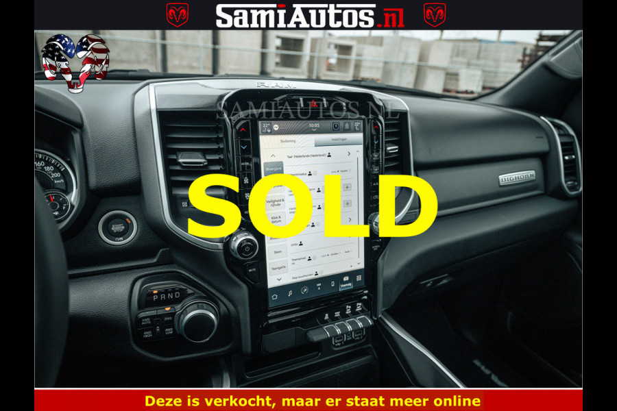 Dodge Ram SPORT | 5.7 V8 4x4 HEMI | PANORAMA DAK | GROOTSCHERM 12 INCH | LPG | Diamond Black Pearl | CREW CAB | DUBBELE CABINE | 5 PERSOONS | DC | VOORRAAD NR 2554 - 6048 | De specialist in Amerikaanse pick‑ups in Nederland en Europa.