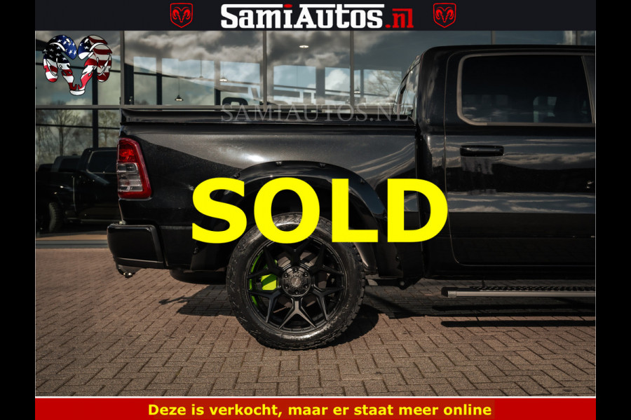 Dodge Ram SPORT | 5.7 V8 4x4 HEMI | PANORAMA DAK | GROOTSCHERM 12 INCH | LPG | Diamond Black Pearl | CREW CAB | DUBBELE CABINE | 5 PERSOONS | DC | VOORRAAD NR 2554 - 6048 | De specialist in Amerikaanse pick‑ups in Nederland en Europa.