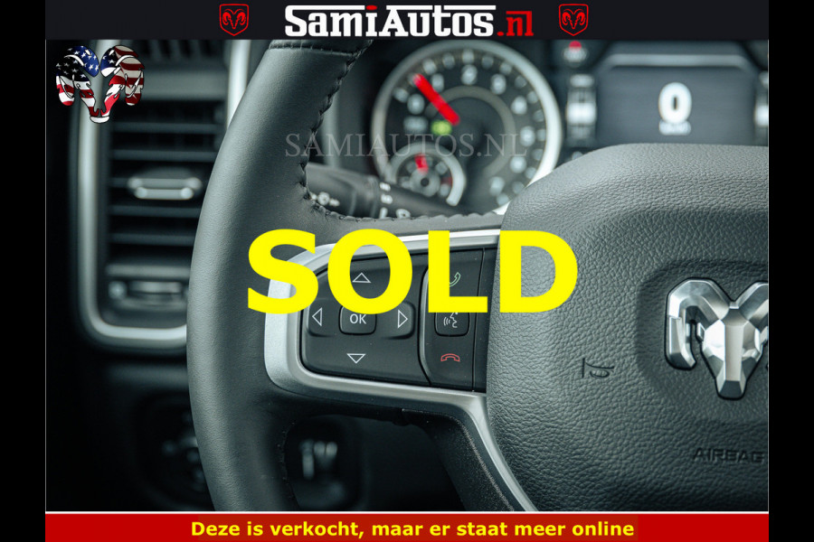 Dodge Ram SPORT | 5.7 V8 4x4 HEMI | PANORAMA DAK | GROOTSCHERM 12 INCH | LPG | Diamond Black Pearl | CREW CAB | DUBBELE CABINE | 5 PERSOONS | DC | VOORRAAD NR 2554 - 6048 | De specialist in Amerikaanse pick‑ups in Nederland en Europa.