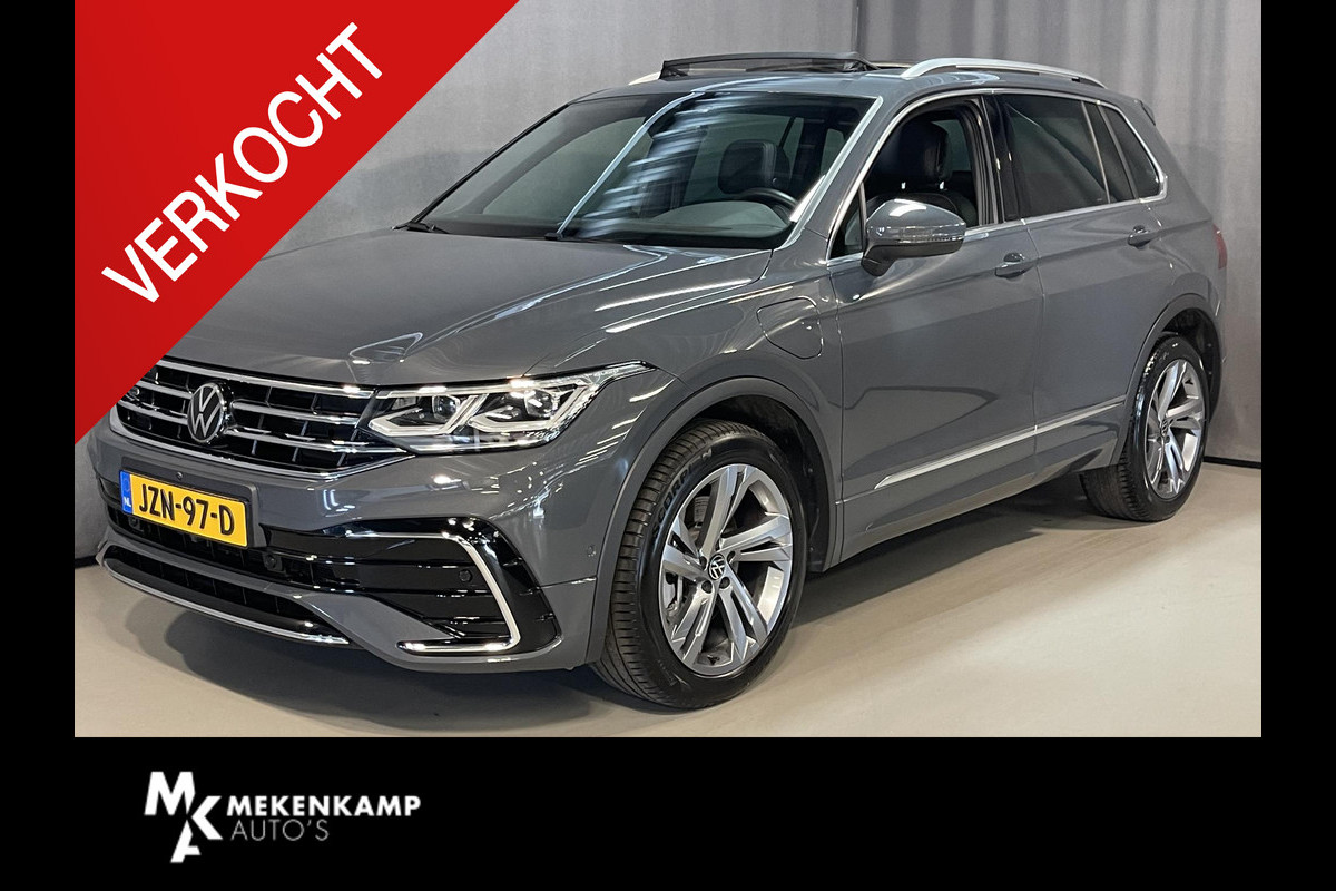 Volkswagen Tiguan 1.4 TSI eHybrid R-Line Business+ 19"/VOL Leder + memory/Panoramadak/360 camera/Elektrische klep/Dodehoek/Stuur + stoelverwarming