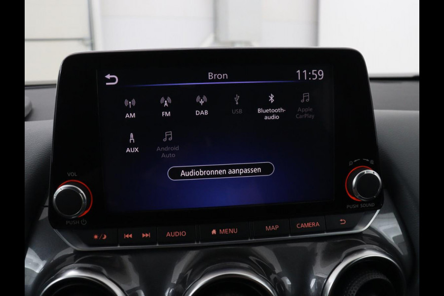 Nissan Juke 1.0 DIG-T N-Connecta | Carplay | Navigatie | Camera | Keyless | Full LED | Parkeerhulp | Climate control | DAB | Bluetooth | Cruise control