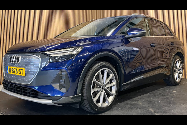 Audi Q4 e-tron 40 Launch Edition Advanced Plus 77 kWh|91%SOH|VOLLEDER|PANO|ACC|CARPLAY|CAMERA|CLIMATE+CRUISE CONTROL|NAP|NL|IN.BTW