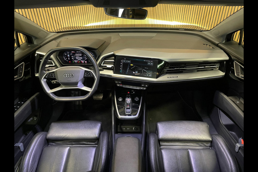 Audi Q4 e-tron 40 Launch Edition Advanced Plus 77 kWh|91%SOH|VOLLEDER|PANO|ACC|CARPLAY|CAMERA|CLIMATE+CRUISE CONTROL|NAP|NL|IN.BTW