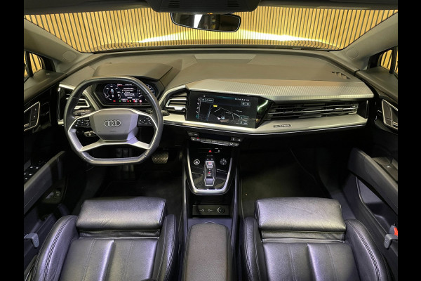 Audi Q4 e-tron 40 Launch Edition Advanced Plus 77 kWh|91%SOH|VOLLEDER|PANO|ACC|CARPLAY|CAMERA|CLIMATE+CRUISE CONTROL|NAP|NL|IN.BTW