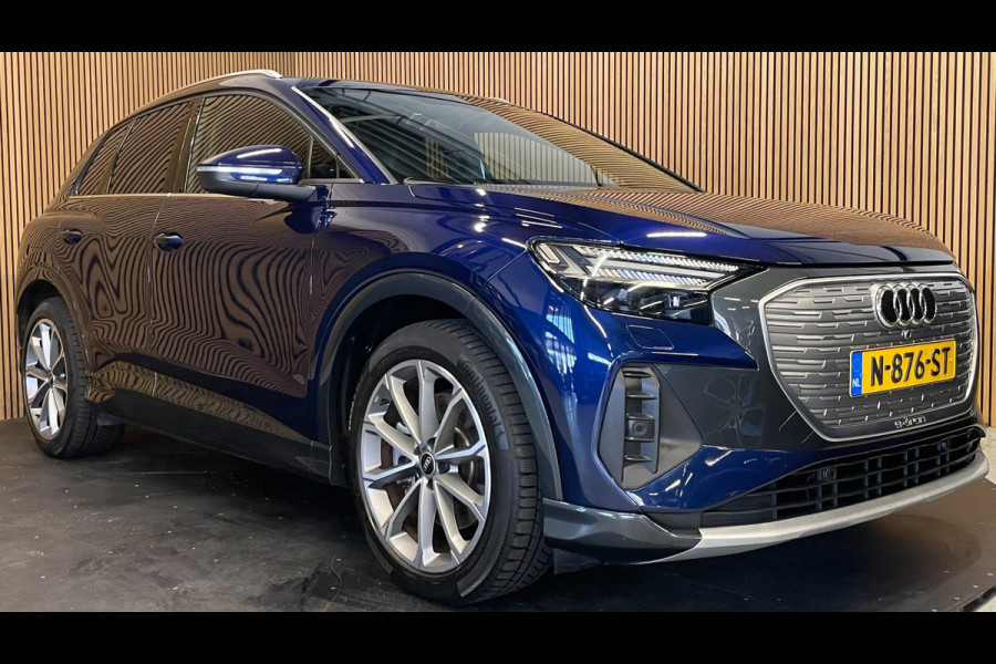 Audi Q4 e-tron 40 Launch Edition Advanced Plus 77 kWh|91%SOH|VOLLEDER|PANO|ACC|CARPLAY|CAMERA|CLIMATE+CRUISE CONTROL|NAP|NL|IN.BTW