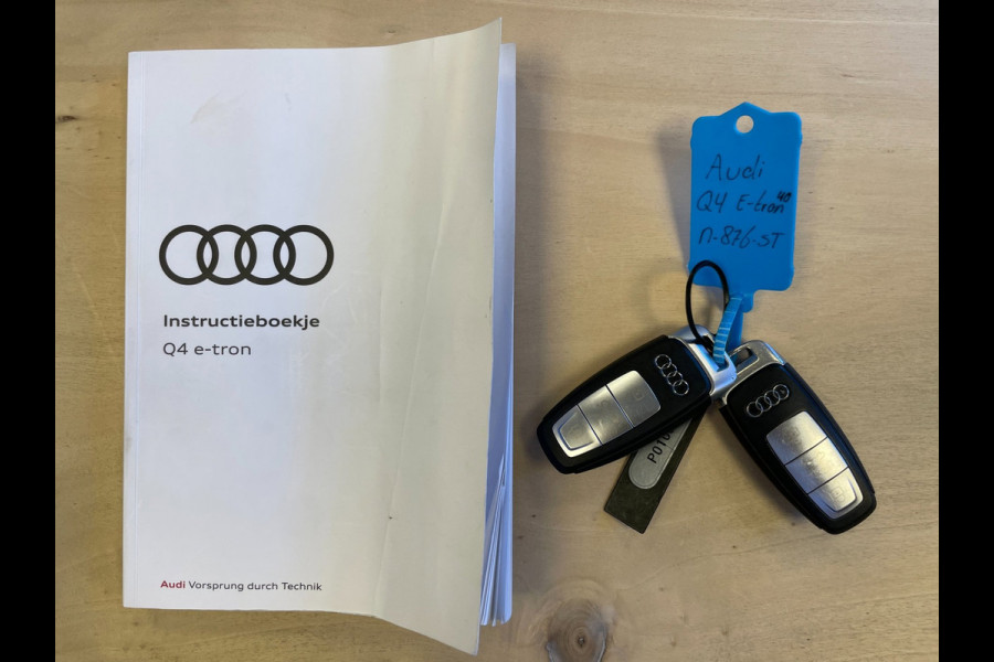 Audi Q4 e-tron 40 Launch Edition Advanced Plus 77 kWh|91%SOH|VOLLEDER|PANO|ACC|CARPLAY|CAMERA|CLIMATE+CRUISE CONTROL|NAP|NL|IN.BTW