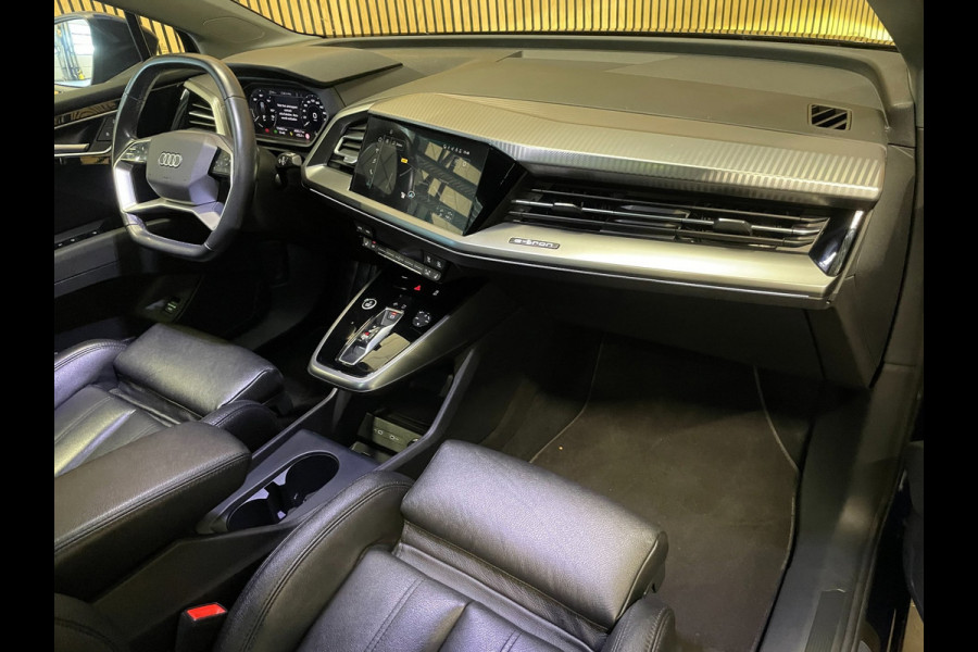 Audi Q4 e-tron 40 Launch Edition Advanced Plus 77 kWh|91%SOH|VOLLEDER|PANO|ACC|CARPLAY|CAMERA|CLIMATE+CRUISE CONTROL|NAP|NL|IN.BTW