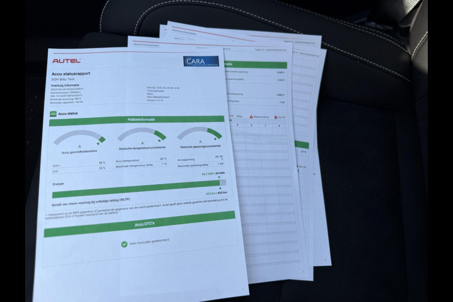 Volvo XC40 Recharge Core 70 kWh SOH: 96% VAN: 32.900,- VOOR: 30.877,- UW WKVOORDEEL: 2.023,- | DEALER ONDERHOUDEN | RIJKLAARPRIJS incl. 12mnd BOVAG