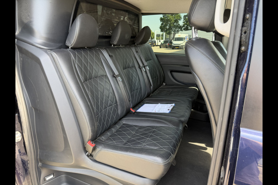 Mercedes-Benz Vito 114 CDI automaat L2H1 DC 5 persoons / euro 6 / bpm vrij / vaste prijs rijklaar € 28.950 ex btw / lease vanaf € 473 / leer / camera / cruise en climate control / navigatie / trekhaak !