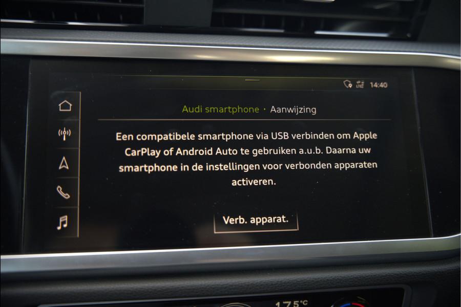 Audi Q3 35 TFSI S Line Pro Line S S-Line | Panoramadak | Stoelverwarming | Camera | Cruise Control | Apple Carplay | Dodehoekdetectie | Navigatie | Parkeersensoren |