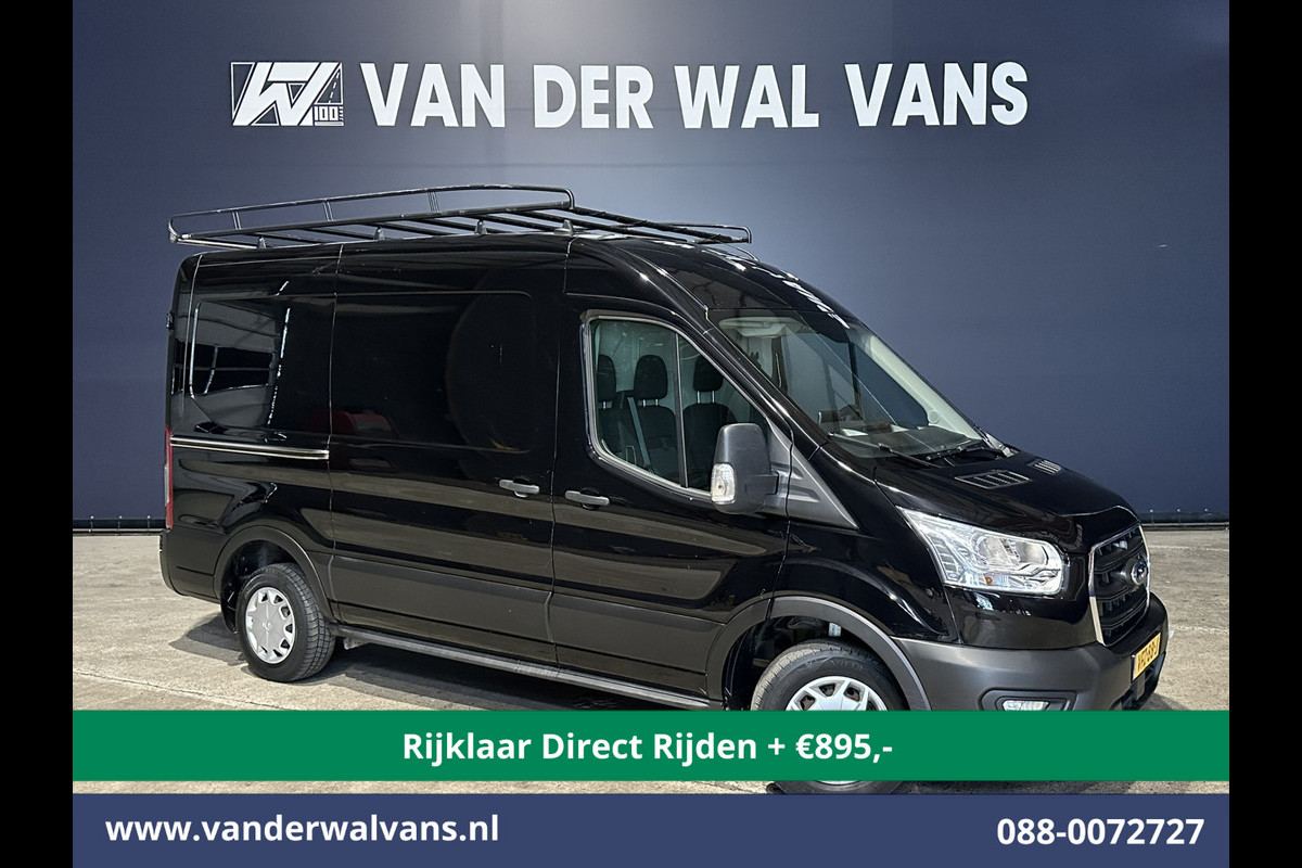 Ford Transit 2.0 TDCI L2H2 Euro6 *Nieuwe apk* Airco | Camera | Navigatie | Imperiaal | Trekhaak | Trap Cruisecontrol, Parkeersensoren, Bijrijdersbank