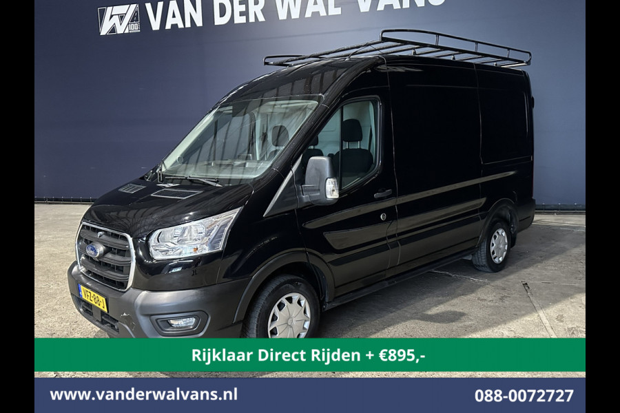 Ford Transit 2.0 TDCI L2H2 Euro6 *Nieuwe apk* Airco | Camera | Navigatie | Imperiaal | Trekhaak | Trap Cruisecontrol, Parkeersensoren, Bijrijdersbank