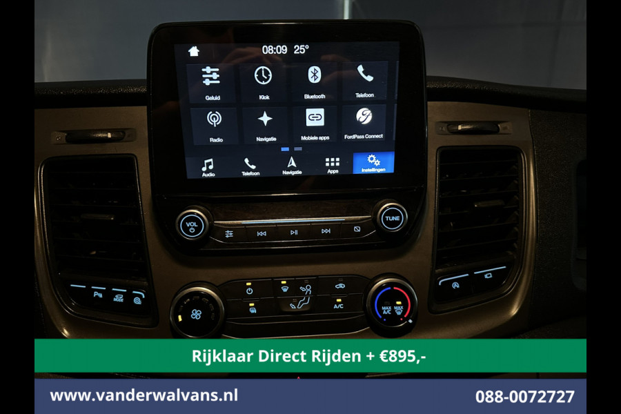 Ford Transit 2.0 TDCI L2H2 Euro6 *Nieuwe apk* Airco | Camera | Navigatie | Imperiaal | Trekhaak | Trap Cruisecontrol, Parkeersensoren, Bijrijdersbank