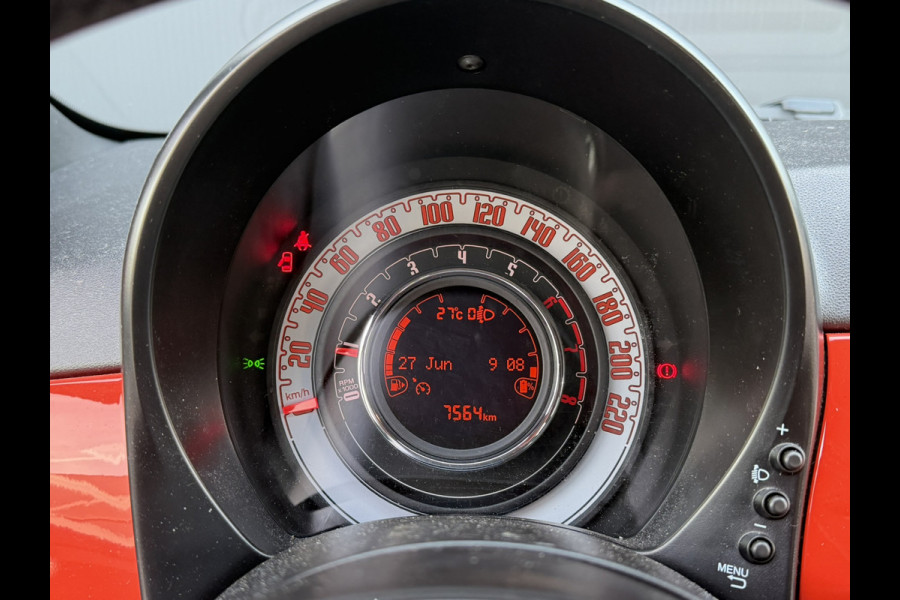Fiat 500 1.0 Hybrid | Oranje | Apple Carplay/Android Auto | Licht/regensensor | Mistlampen voor