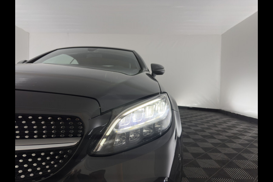 Mercedes-Benz C-Klasse Cabrio 200 AMG Line (INCL-BTW) Aut. *LEATHER-MICROFIBRE | FULL-LED | HEATED-SPORTSEATS | KEYLESS | AIRSCARF | NAVI-FULLMAP | DAB | CAMERA | AMBIENTLIGHT | AIRCAP | ECC | PDC | CRUISE | DRAFT-STOP | 18''ALU