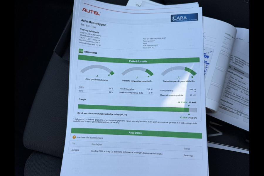 Volvo XC40 Recharge Core 70 kWh VAN: 32.900,- VOOR: 30.877,- UW WKVOORDEEL: 2.023,- | SOH 94% | VOLVO DEALER ONDERHOUDEN| ACHTERUITRIJCAMERA|