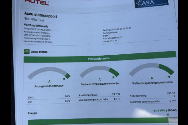 Volvo XC40 Recharge Core 70 kWh VAN: 32.900,- VOOR: 30.877,- UW WKVOORDEEL: 2.023,- | SOH 94% | VOLVO DEALER ONDERHOUDEN| ACHTERUITRIJCAMERA|